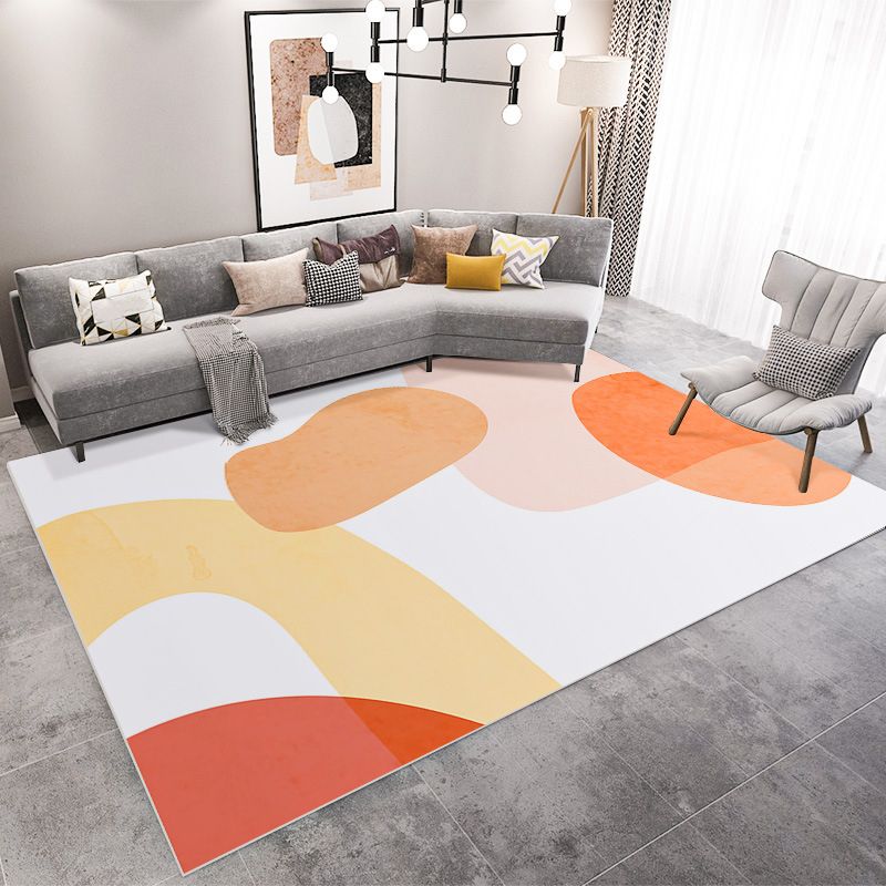 Light Pink Color Lump Rug PVC Nordic Rug Washable Rug for Home Decor