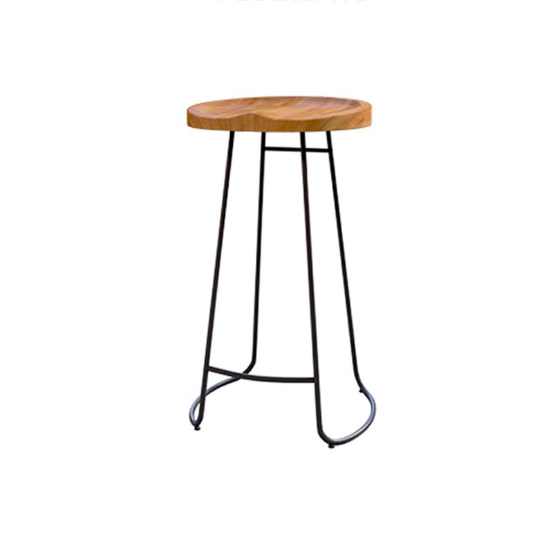Modern Style Bar Stuhl konturierte Holzsitz Schlittenbeine Barhocker für Innenräume