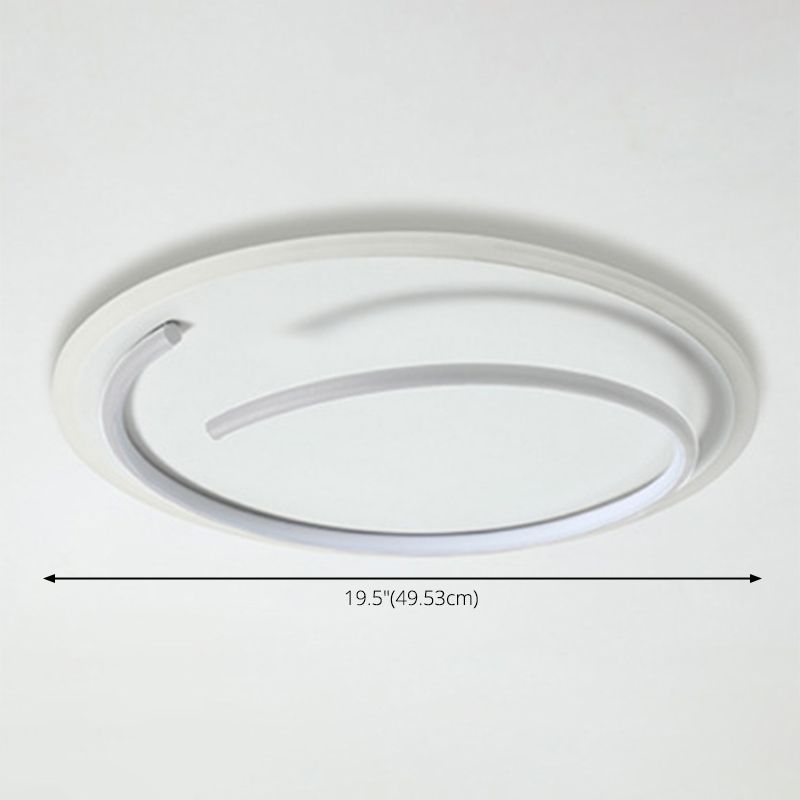 Ronde acryl plafondlamp Minimalisme LED-inbouwlamp voor slaapkamer