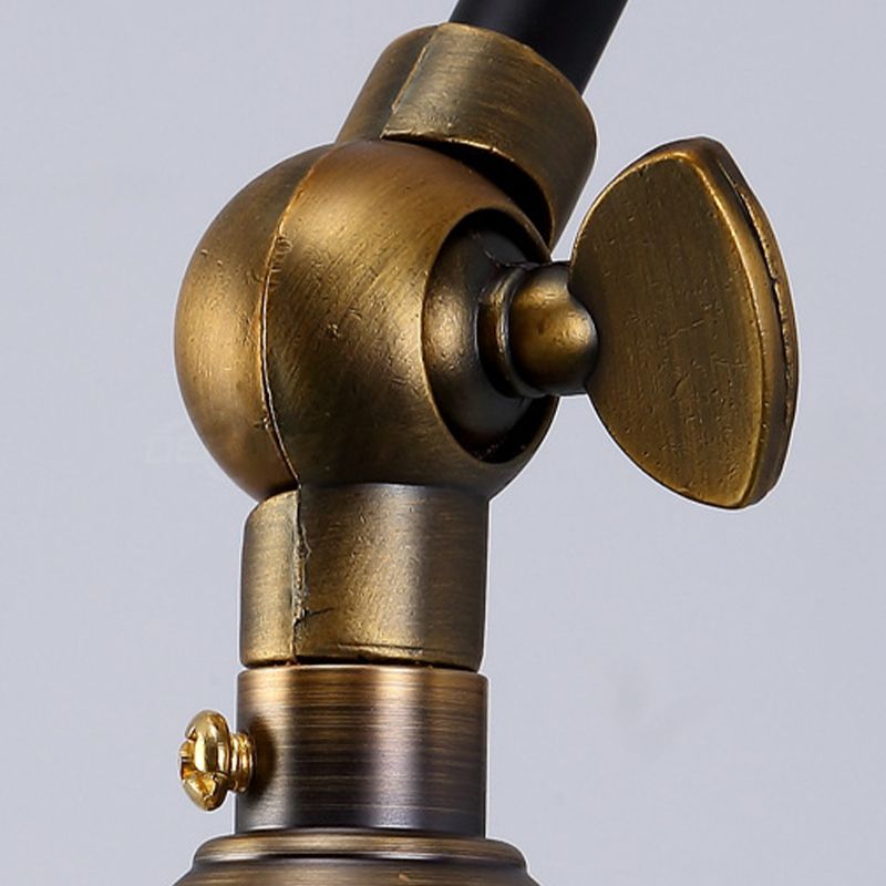 Black Single Contemporary Wall Mounted Sconce Iron Shaded Wall Light