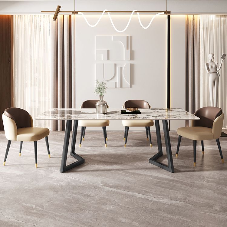 Minimalist 1/2/5/6/7 Pieces Dining Set Sintered Stone Dining Table Set