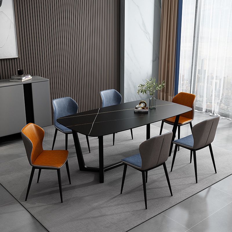 Modern 1/5/7 Pieces Dining Set Sintered Stone Dining Table Set for Home