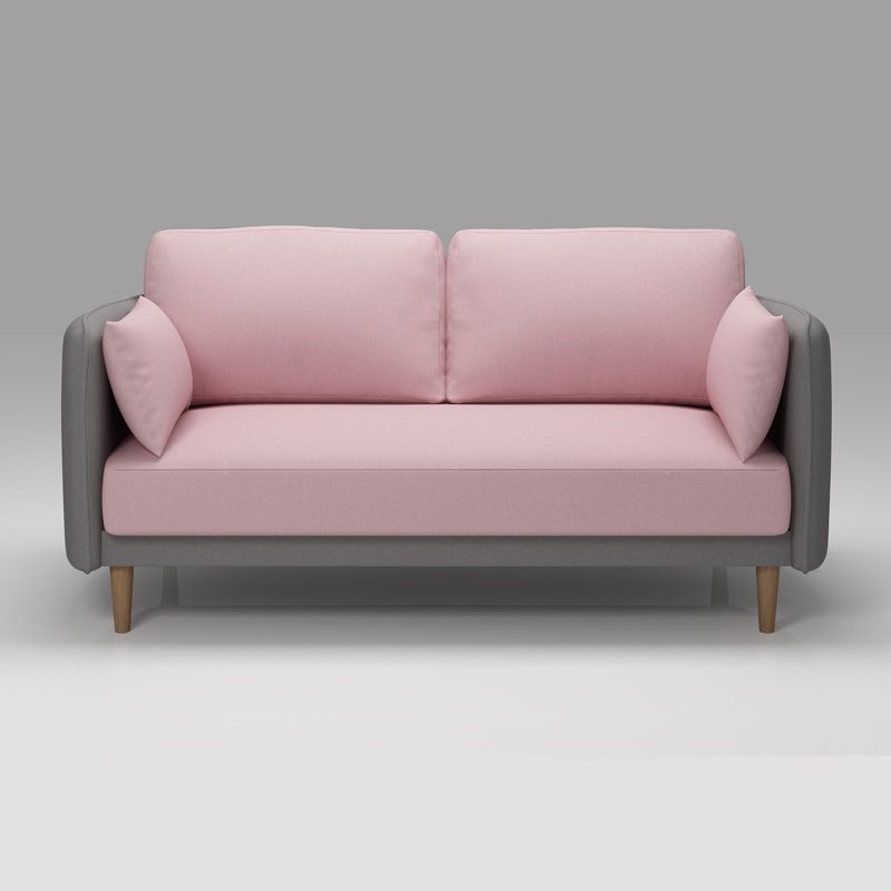 Tuxedo Arm Sofa Scandinavian Fabric Sofa 29.13" D x 31.89" H