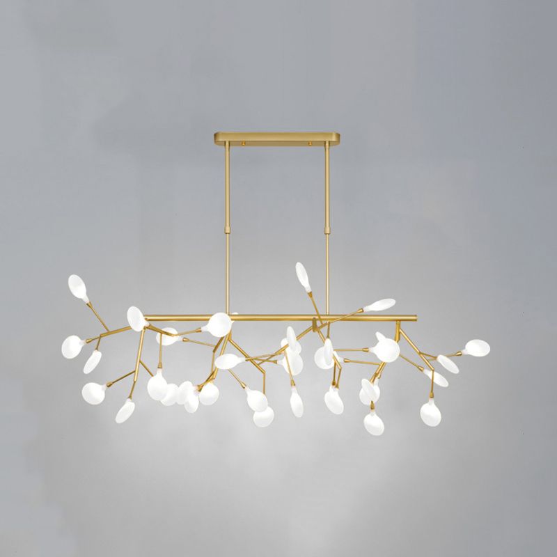 Modern Style Sputnik Shape Island Light Glass Chandelier Lamp for Dining Room