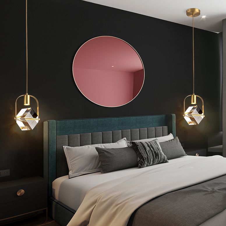 LED Crystal Chandelier Pendant Light Modern Simple Style Celling Hanging Light for Indoor