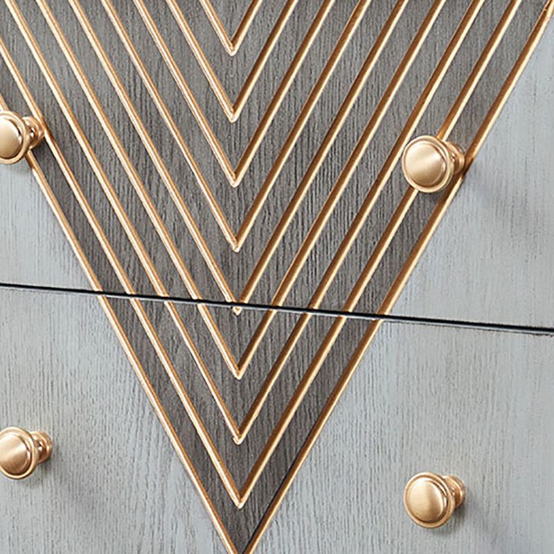 Classic Glam Lingerie Chest Vertical Wood Storage Chest for Bedroom