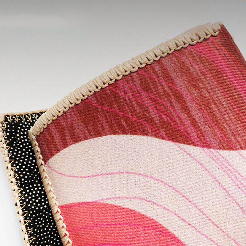 Modern Gray Indoor Rug Polyester Graphic Rug Washable Rug for Home Decoration