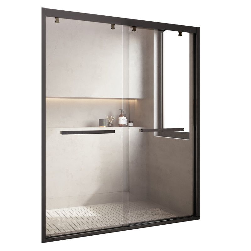 Semi Frameless Shower Bath Door Double Sliding Tempered Shower Door