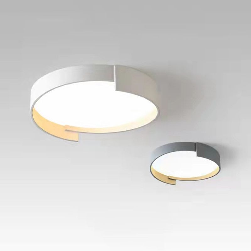 Modern Style 1-Light Round Shade Flush Mount Flush Mount Ceiling Light Fixture
