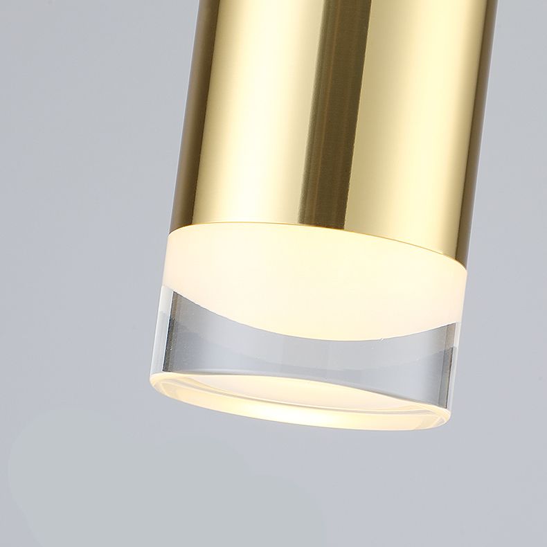 Contemporary LED 1-Light Ceiling Pendant Light Acrylic Linear Hanging Lamp for Bedroom