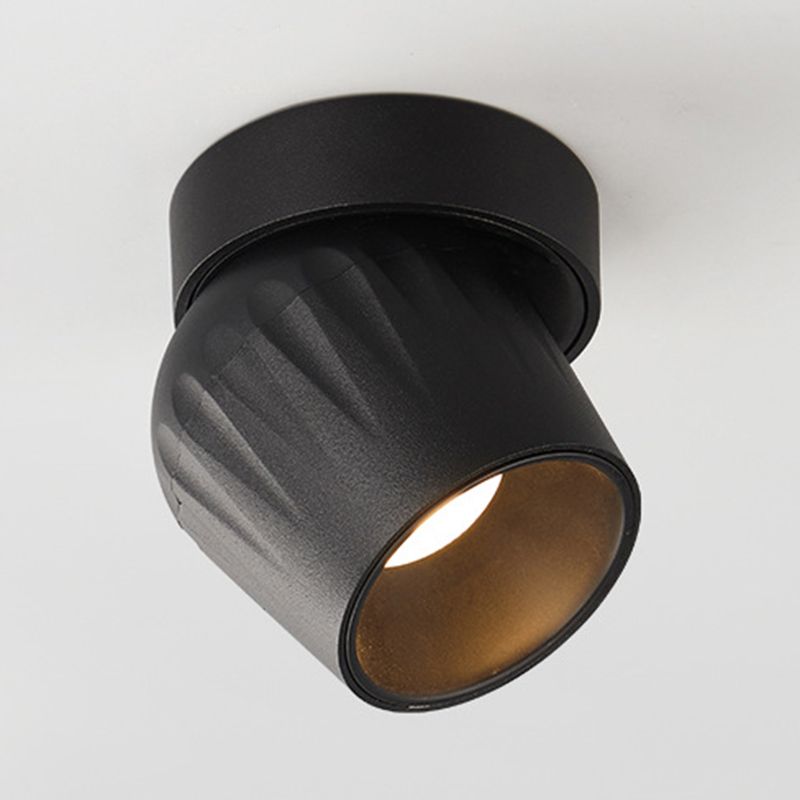 1 Light Cylinder Flush Light Simplicity Metal Flush Mount Lights