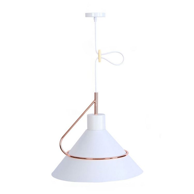 Metal Cone Mini 1-Light Pendant Lamp 9.8" Wide Industrial Style Lighting Fixture for Corridor Aisle