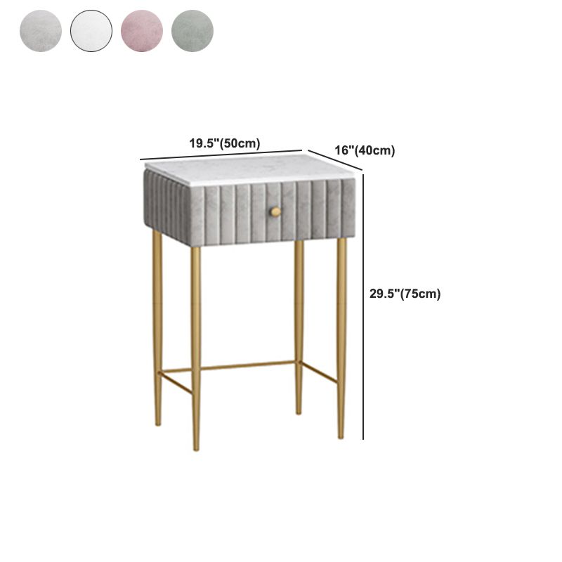 29.5" Tall Glam Makeup Vanity Desk 1 Drawer Dressing Table For Bedroom