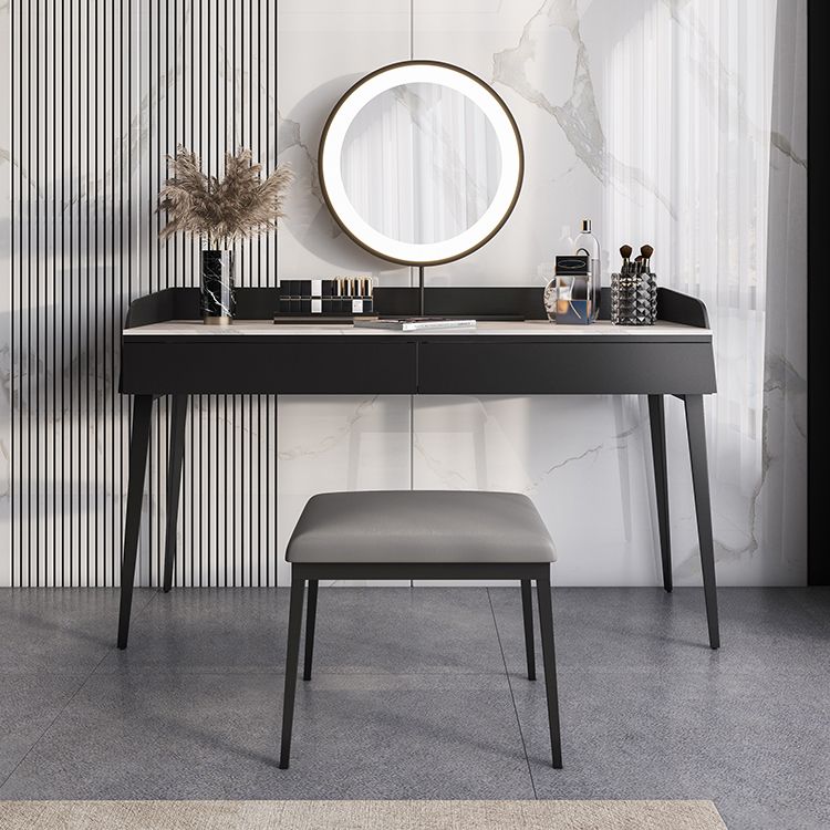 2-Drawer Make-up Vanity Contemporary Makeup Vanity Desk Table