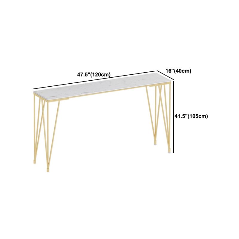 Glam 1/7 Pieces Bar Table Set Rectangle Stone Counter Table with High Stools
