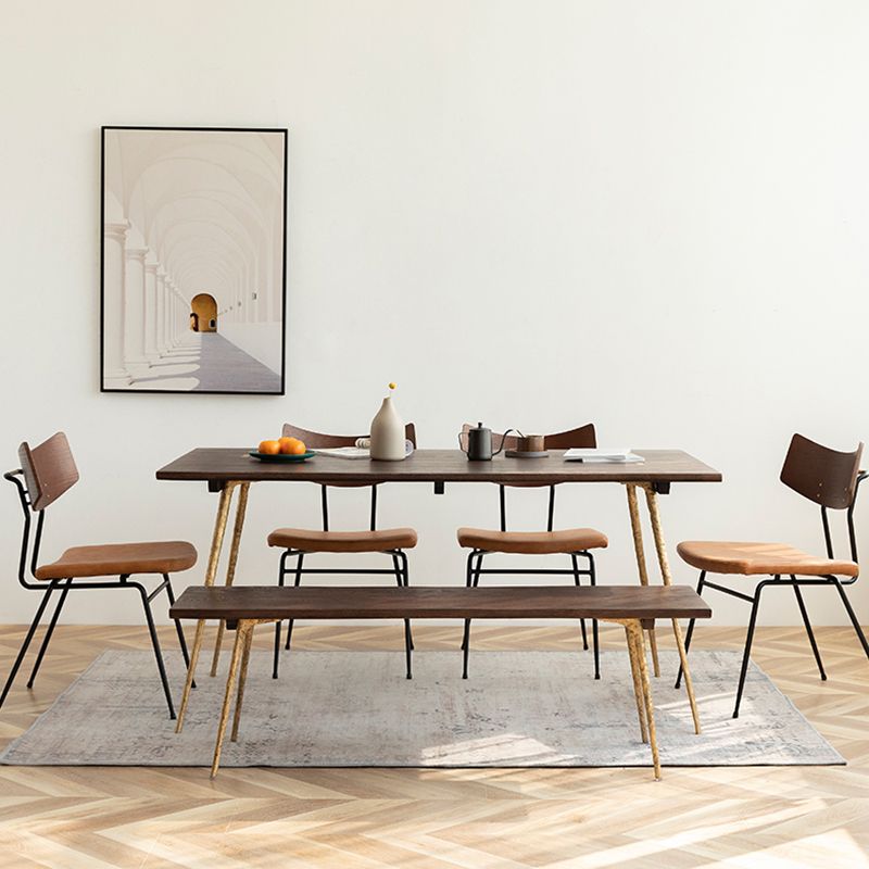 Table à manger en bois massif en chêne