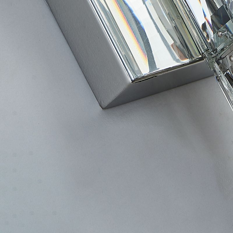 Cylinder Shape Crystal Wall Sconces Modern Multi-Lights Wall Mount Light Fixture