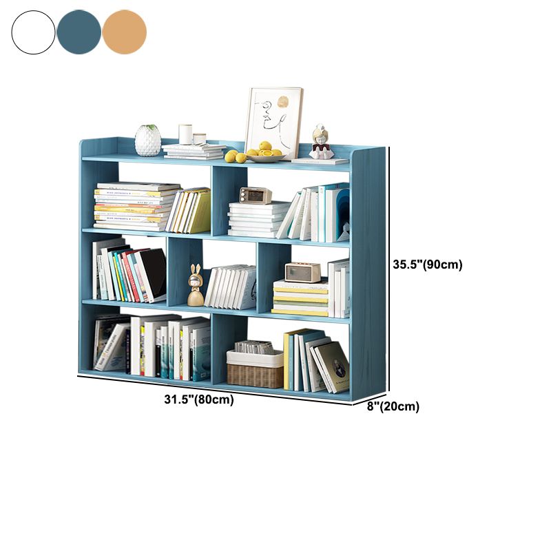3-shelf Standard Bookcase Contemporary Wooden Shelf Bookcase