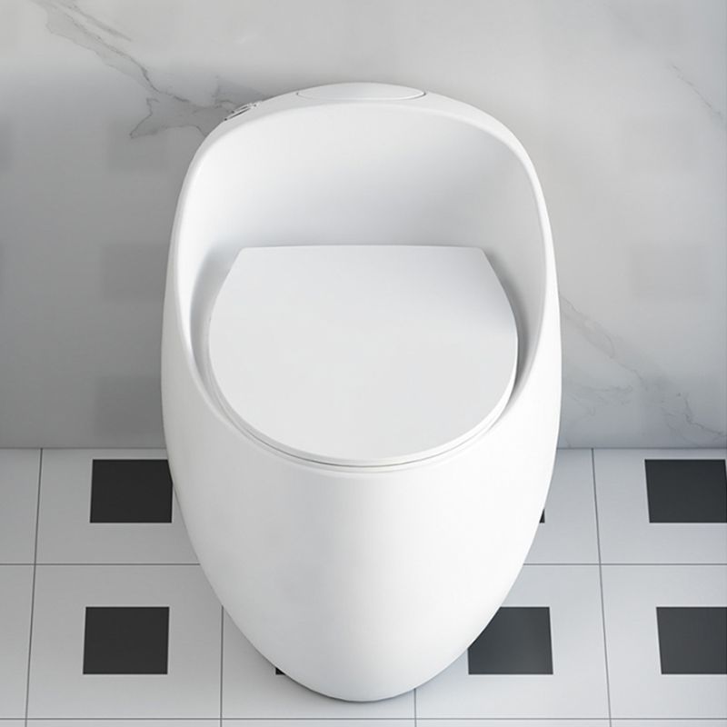 Contemporary 1 Piece Flush Toilet Floor Mounted Toilet Bowl for Bathroom