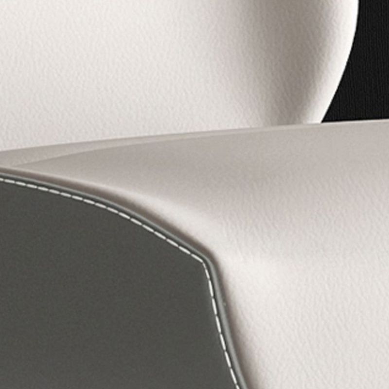 Contemporary Dining Chairs Armless Dining Chair with Metal Legs for Kitchen