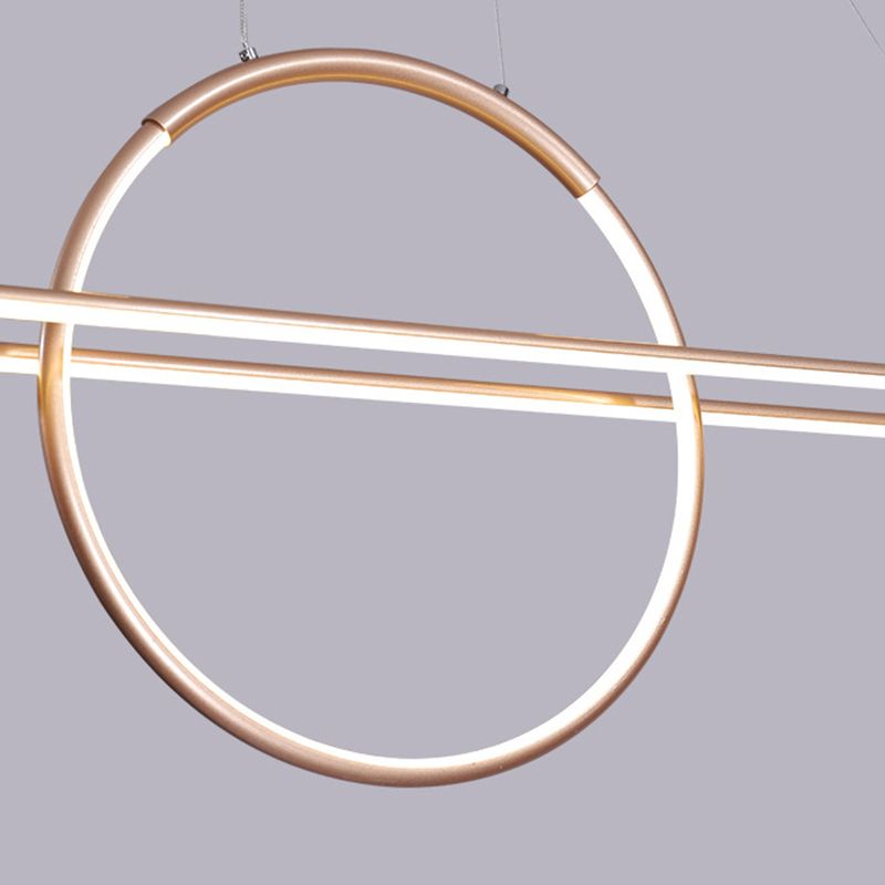 Geometric Island Light Modern Kitchen Island Lighting Metal 2 Light Island Ceiling Light