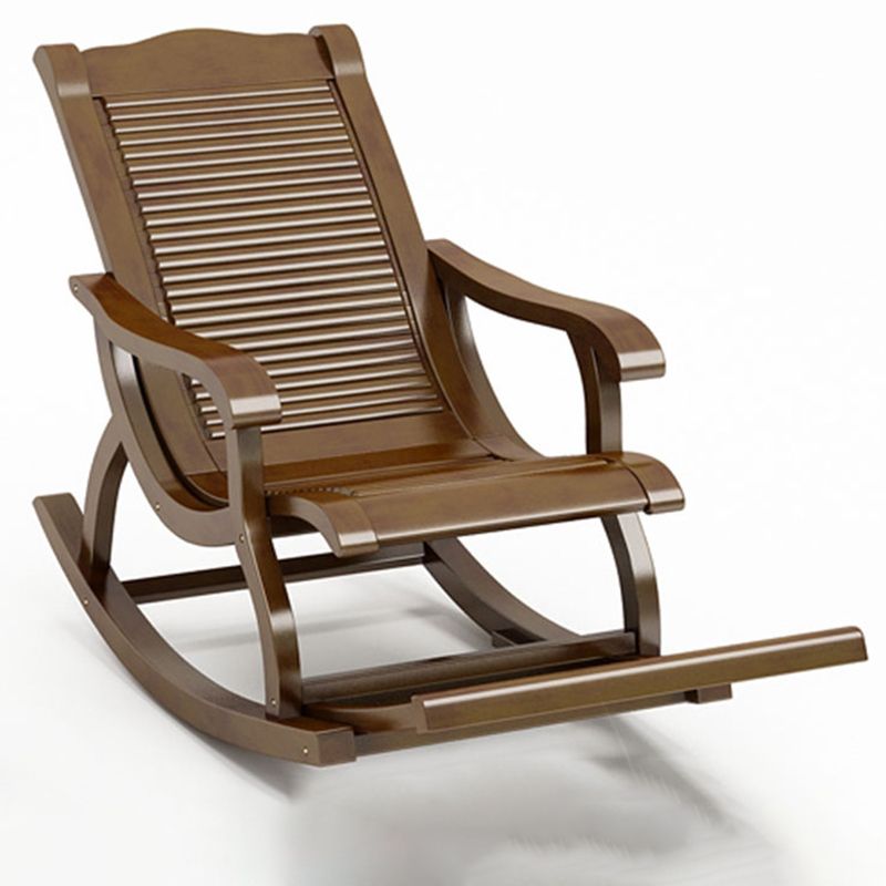 Mid-Century Modern Recliner Chair Solid Wood Recliner Chair for Living Room