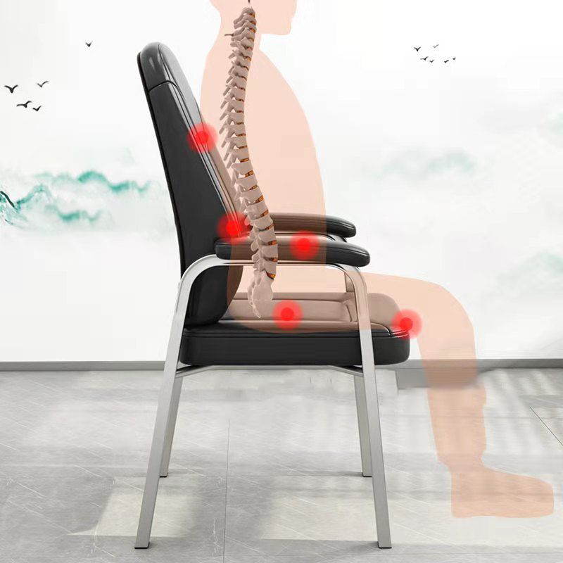 High Back Office Chair Fixed Armchair with Sponge/Latex Seat