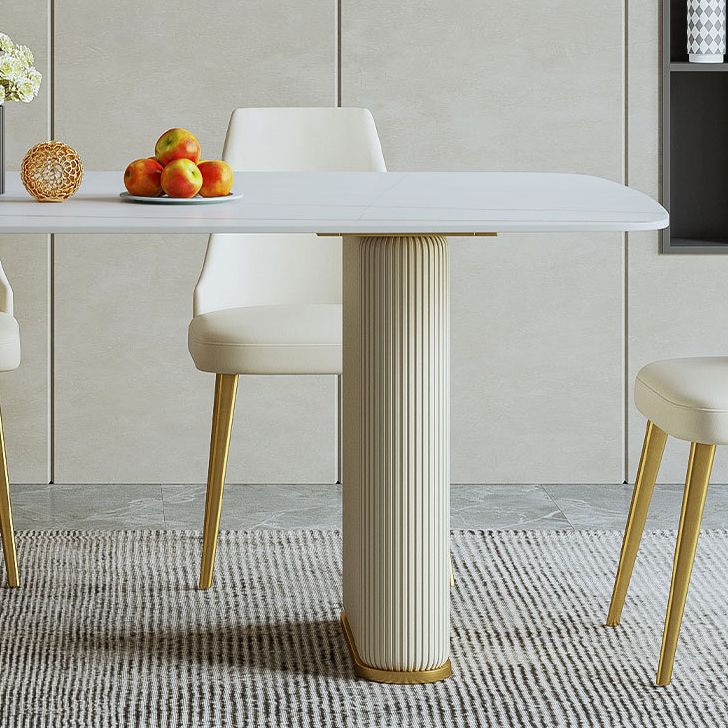 Glam Rectangle Table Set 1/2/5/7 Pieces Dining Set for Kitchen