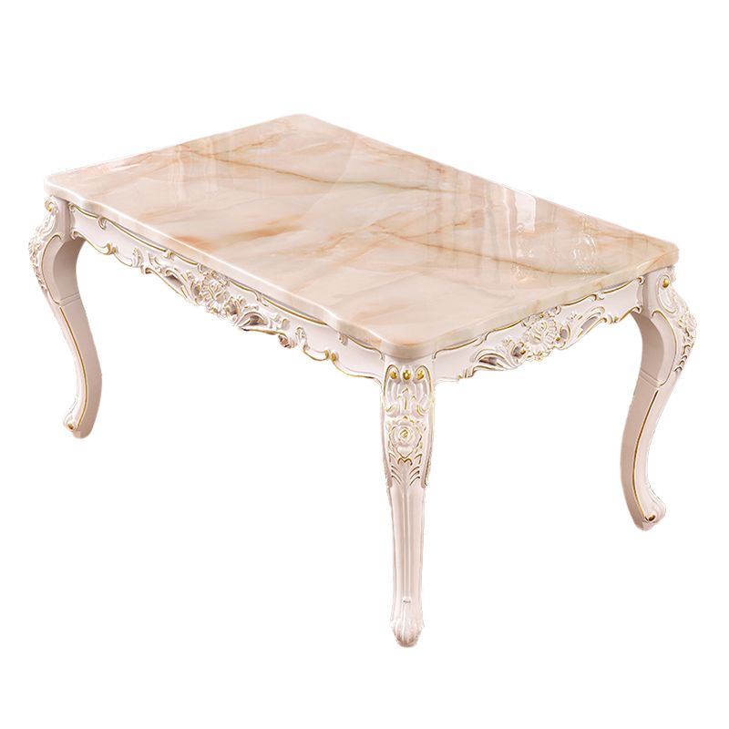 Solid Wood Base Dining Collection Rectangle Dining Table for Home