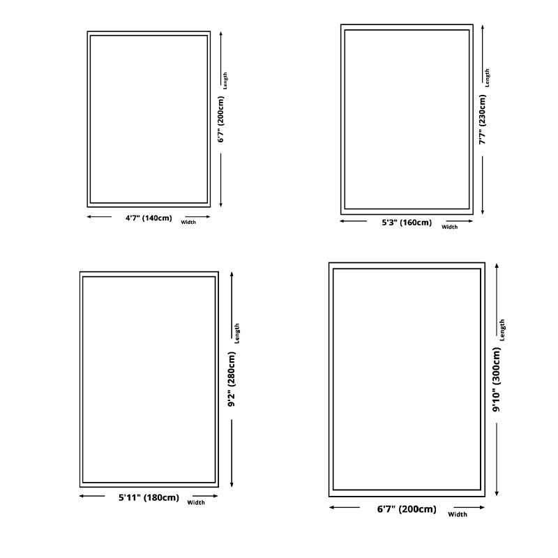 Beige Living Room Area Rug Geometric Pattern Modern Area Carpet Polyester Non-Slip Backing Rug