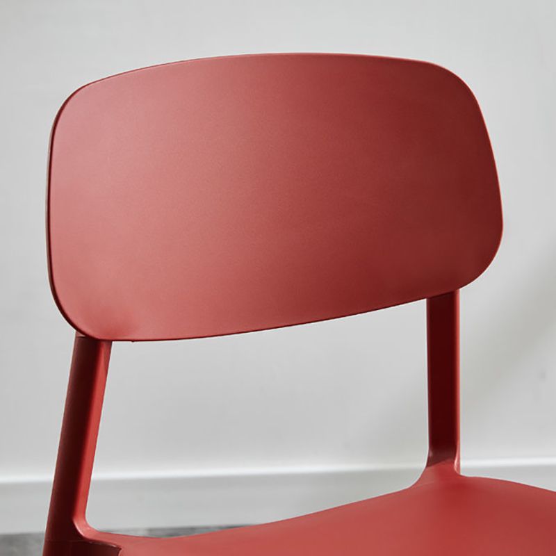 Kitchen Home Stacking Side Chair Open Back Dining Side Chair