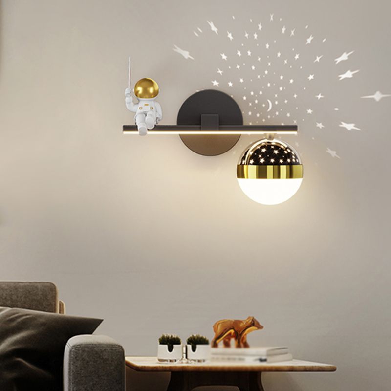 Geometry Shape Wall Lights Kids Style Metal 2 Light Wall Mount Lights