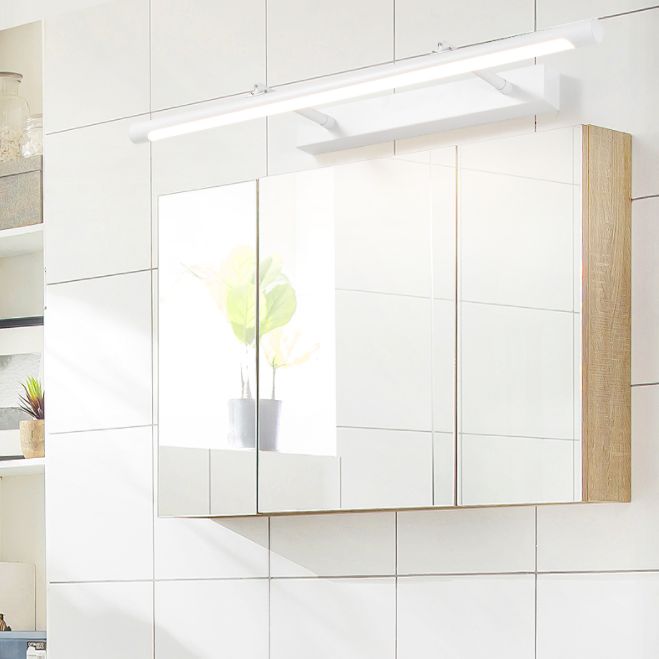 Vanité de tube extensible s'accompagnement de luminaire simplicité en métal applique murale LED en blanc