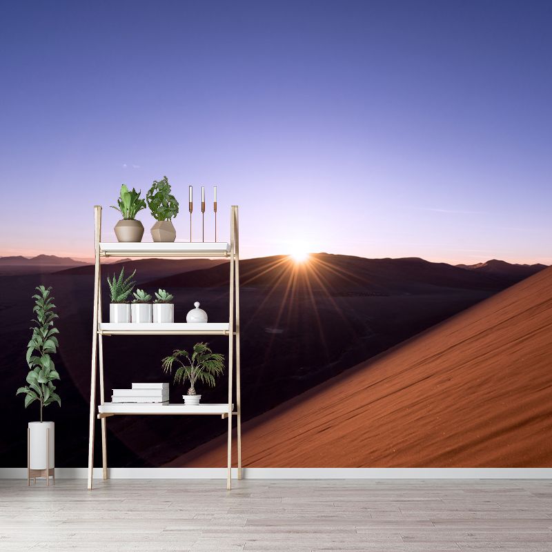 Arid Desert Landscape Mural for Living Room Decoration, Made to Measure