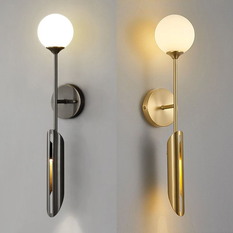 Post-Modern Wall Sconce Copper LED Sconce Lighting for Corridor