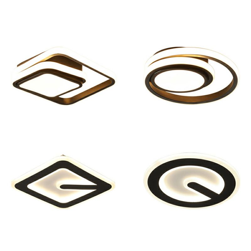 Klein Geometrisch Gevormde Plafond Flush Mount Nordic Metal Foyer LED Flush Mount Light