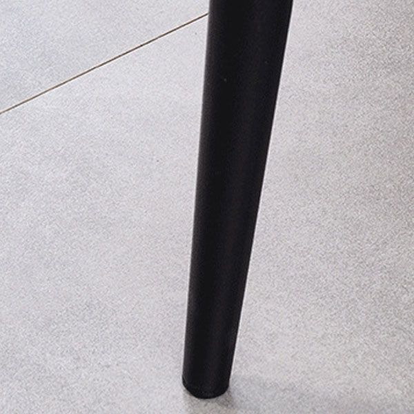 Modern Dining Parsons Chair Armless Chairs with Metal Legs for Kitchen