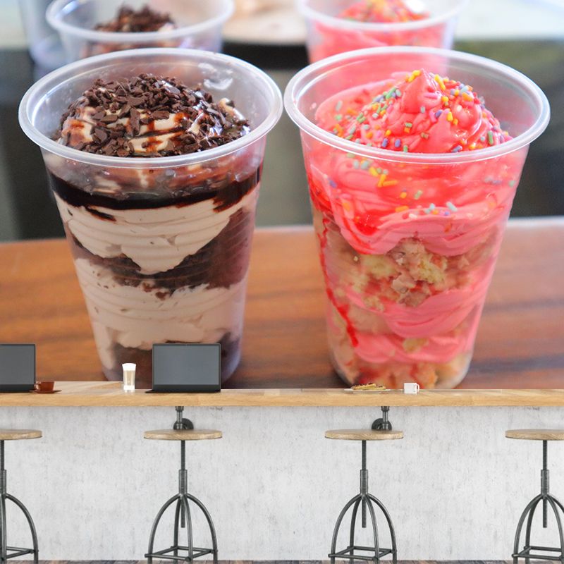 Customized Ice Cream Dessert Mural Modern Style Wall Covering for Cream Shop