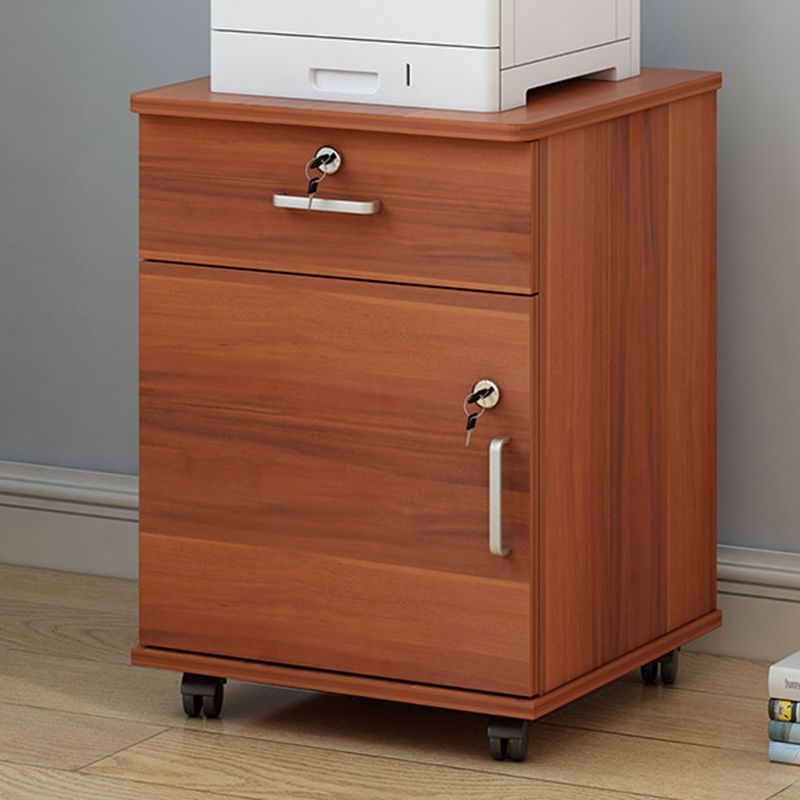 Modern Cabinet Wood Locking Drawers Filing Cabinet with Wheels for Office
