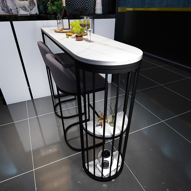 Modern Bar Table Bar Height Specialty Pub Table for Indoor and Breakroom