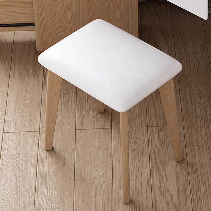 4-Drawers Mirrored Dressing Table Glass Top Make-up Vanity Stool Set