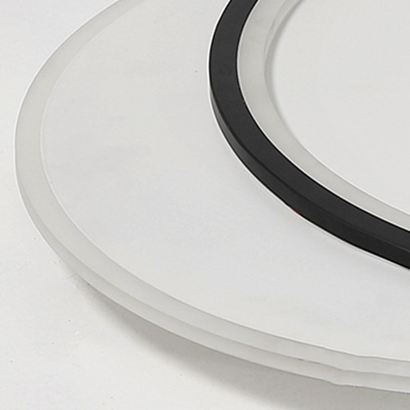 Plafonnier Cercles Noirs Plafonnier LED Minimaliste En Métal Plafonnier
