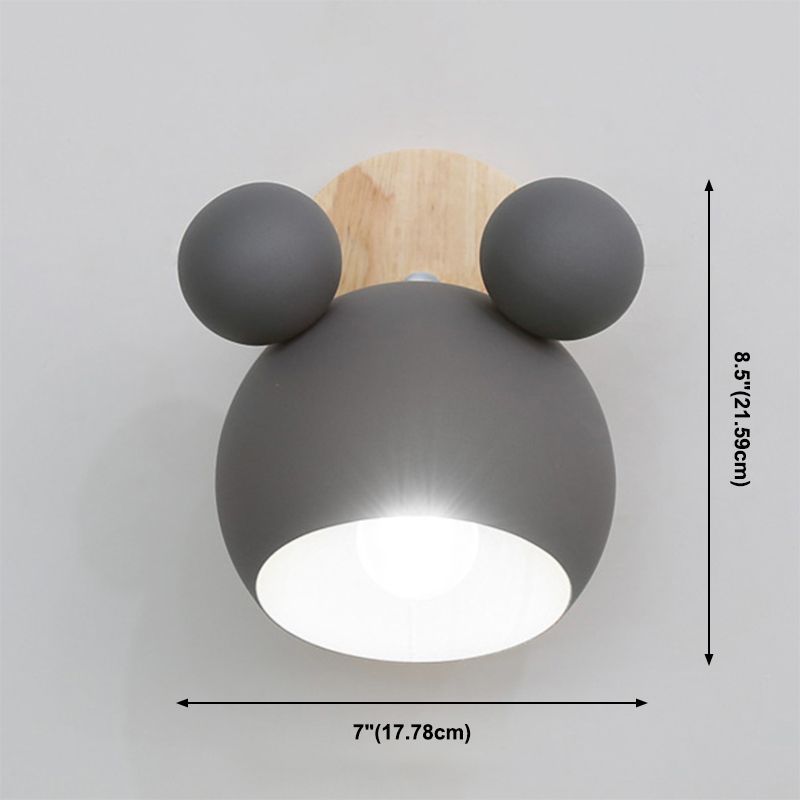 Modern Macron Wall Sponce One-Bulb Panda Wall Lights Lightsing para niños