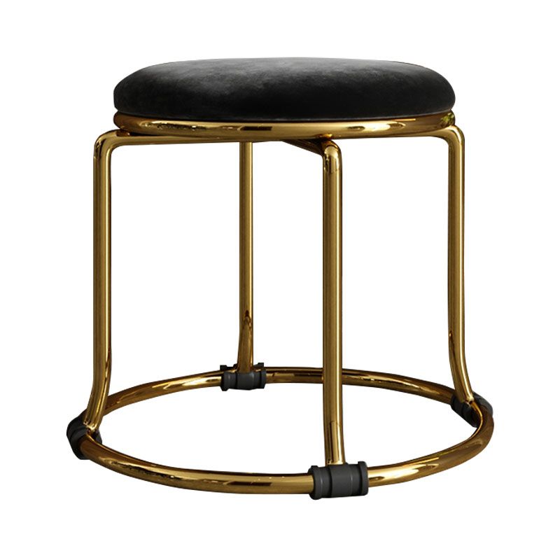 Fabric Standard Stool Modern Style Simple Household Round Stool