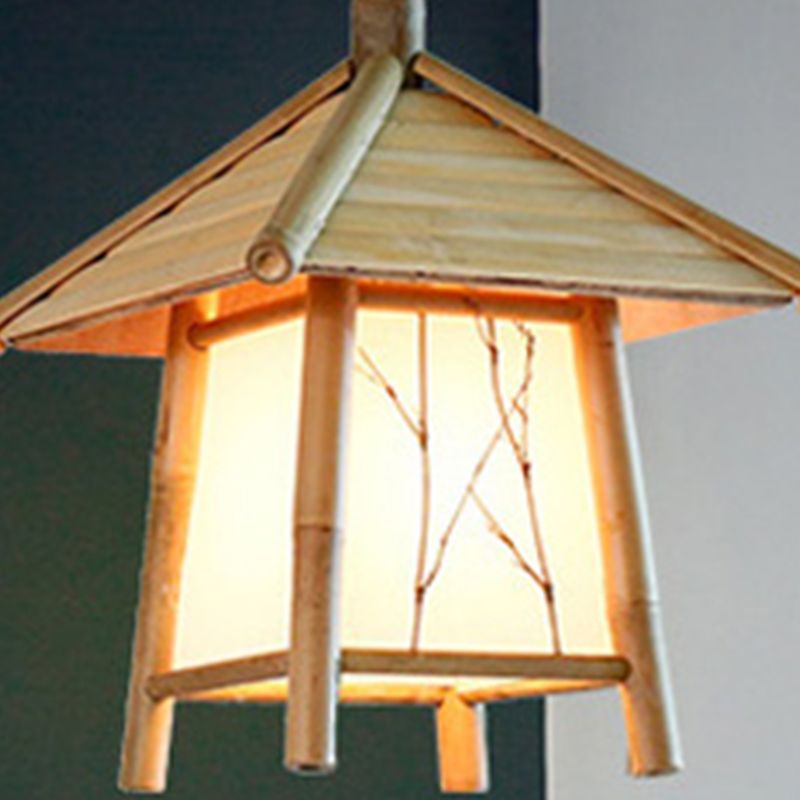 Wooden Hanging Light Contemporary Creative Pendent Lighting Fixture for Dining Room