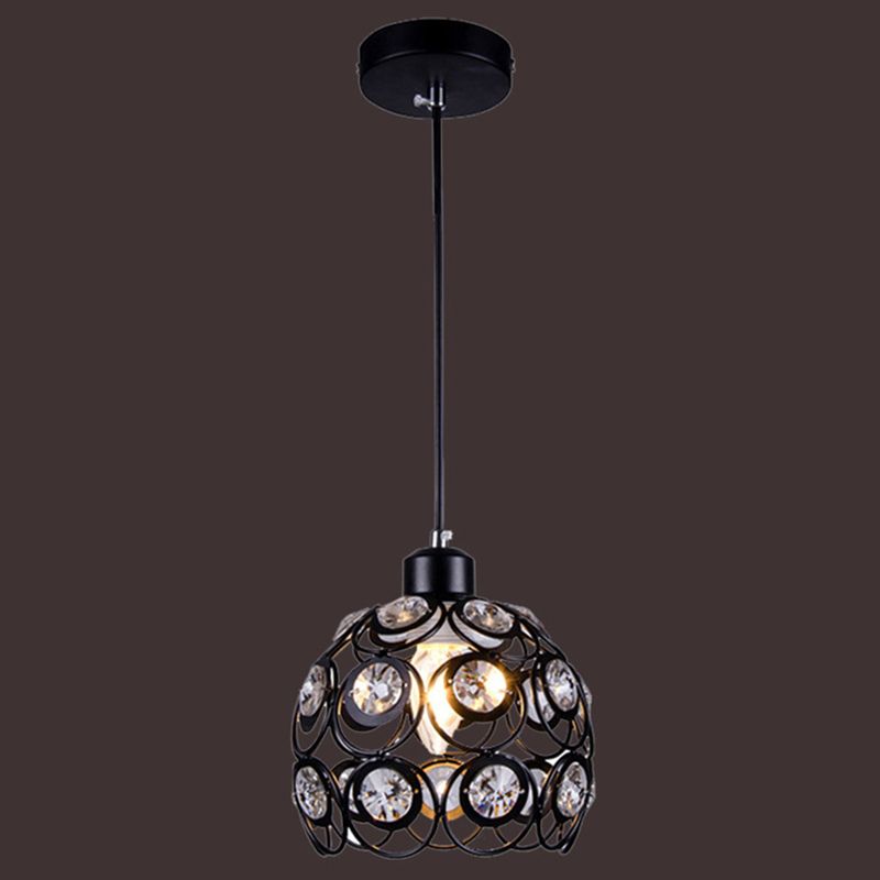 Lampada a sospensione cavati in cristallo Minimalista Modern Modern Hanging Freeture a forma di cupola