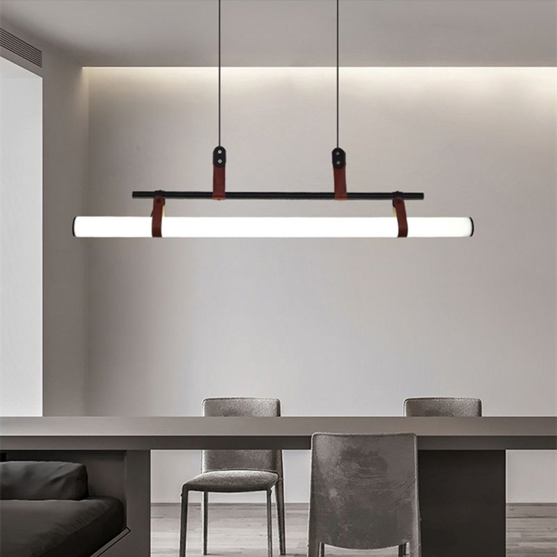 Nuovo lampada lampadario a sospensione moderno di metallo a sospensione per la luce lineare per la stanza di dinging