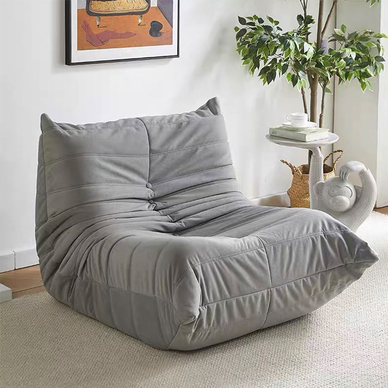 Modern Style Deerskin Velvet without HandrailsParsons Chair with Fixed Backrest