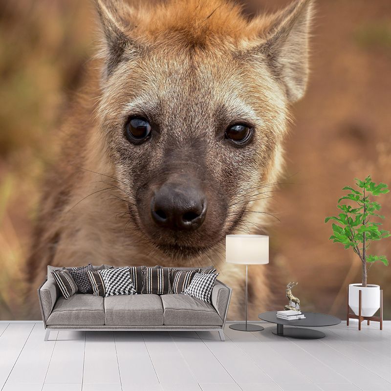 Leopard Mildew Resistant Wall Mural Wild Animal Wallpaper Living Room Wall Mural