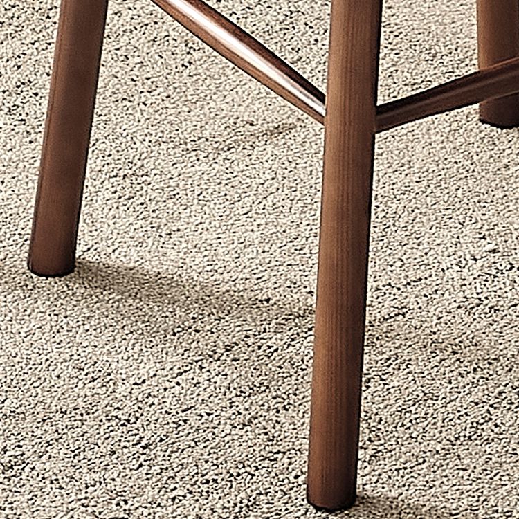 1/3 Pieces Modern Round Bar Table Set Ash Wood Bistro Set with Footrest